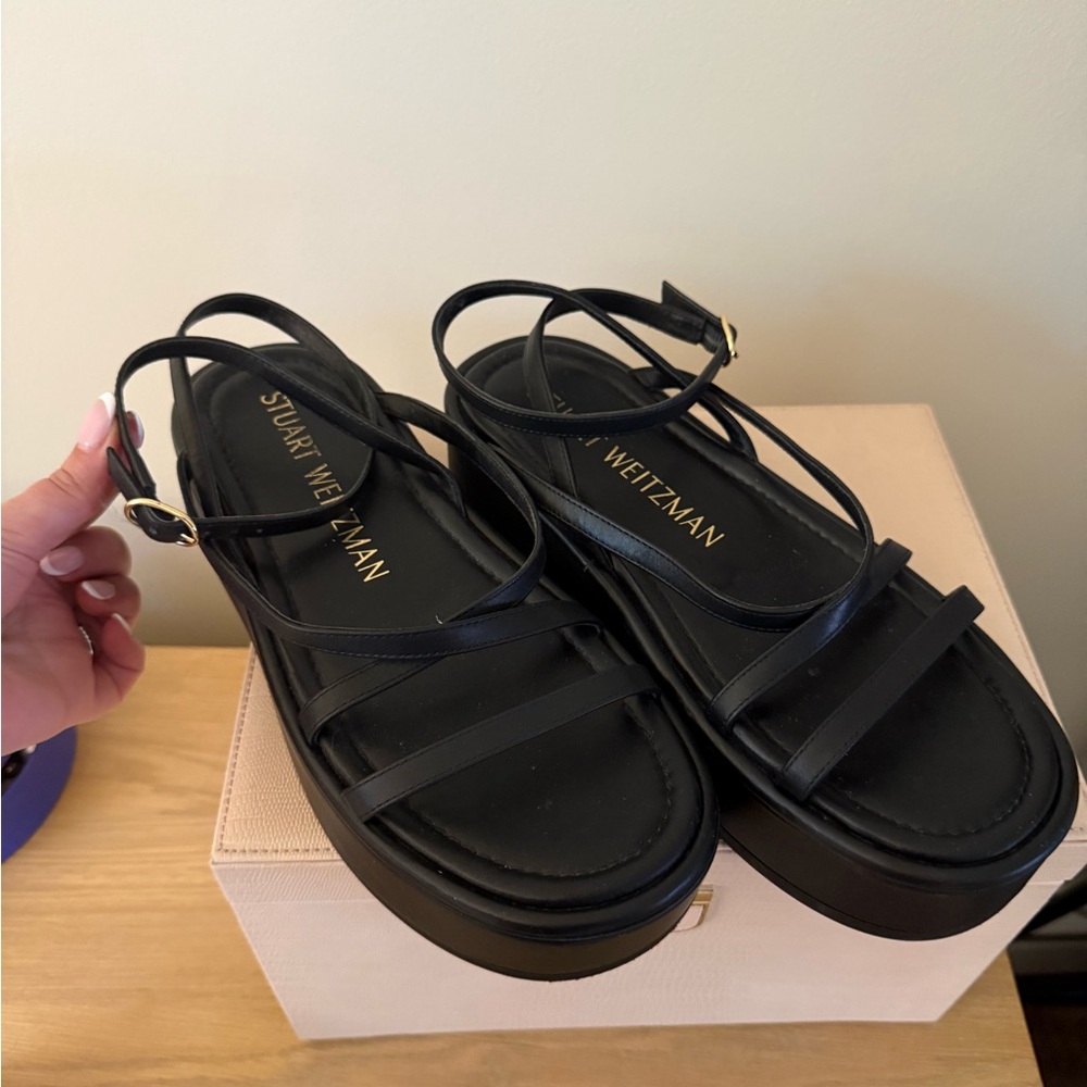Stuart Weitzman Platform Strappy Sandals